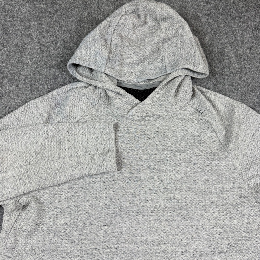 Lululemon Ease The Day Hoodie Mens Size Medium Gray Knit Pullover Sweatshirt